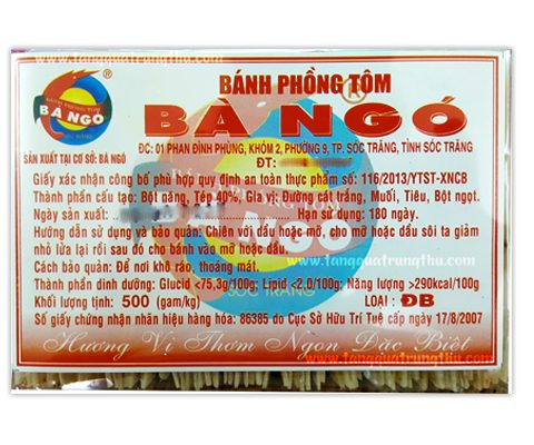 Bánh phồng tôm Bà Ngó Sóc Trăng